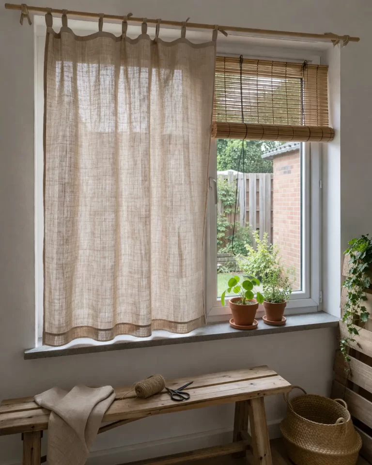 Neutrale rolgordijn-oplossing op maat met een rustige, betaalbare uitstraling voor een modern interieur.